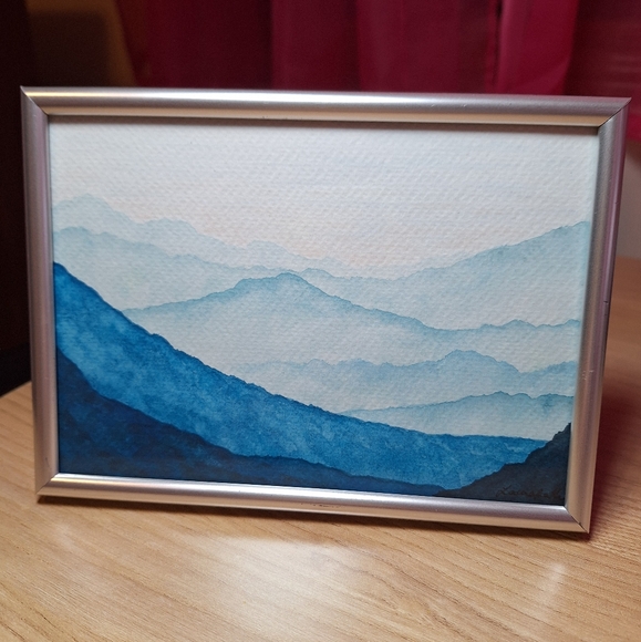 "Arctic Frost" Hand-painted watercolor painting - Picture 2 of 11